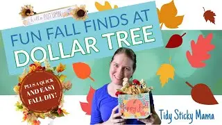 🍂Quick and CHEAP Fall Wreath Craft Project | Dollar Tree Fall DIY | Fall Haul at the Dollar Tree