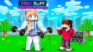 Ashley Got 100% BUFF in Minecraft!