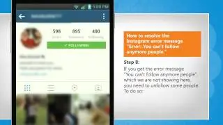 How to resolve the Instagram error message “Error: You can't follow anymore people” on LG L9