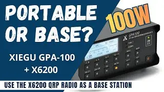 PORTABLE OR BASE STATION? Yes both, with GPA-100 Linear Amplifier and 100W Power!