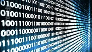 Looping animation of a binary code