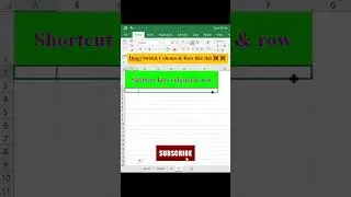 Shortcut keys (to select column & row)|Shortcut keys (column & row) in excel function & formula 2024