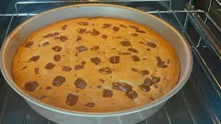 Maxi cookies 🍪 ricetta facilissima e golosissima. 🇪🇸Torta maxi cookies 🍪 receta súper fácil
