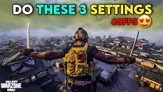 Get 60FPS By Doing These BEST SETTINGS 😍🔥 WARZONE MOBILE