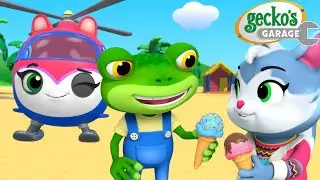 Helena's Ice Cream Delivery Mission! | Gecko's Garage 🚚 | Cartoons For Kids | Toddler Fun Learning