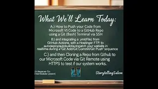 Integrating Microsoft VS Code w Git(Bash)Terminal, GitHub, GitHub Actions, & HostingerFTP to ADCode*