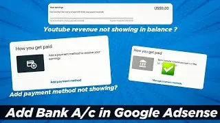 How to add payment method in Google Adsense 2023 | Add payment method not showing | YouTube revenue