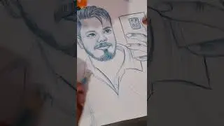 free hand portrait only for practice purpose #artshorts