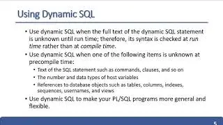 Dynamic SQL