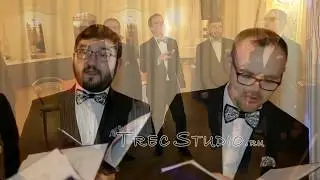 Акапелла вокалисты поют попурри из известных песен разных времен и вокальные кавера на мероприятии