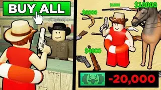 I spent $20,000 in Roblox Wild West