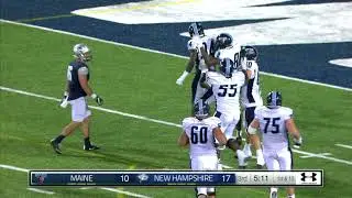 UNH Football vs Maine Highlights 8 31 17