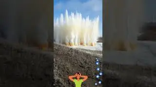 Ice explosion on the Ishim River 2023 🎣 