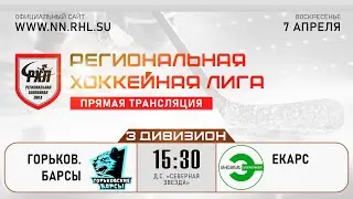ГОРЬКОВСКИЕ БАРСЫ - ЕКАРС | 07.04.24