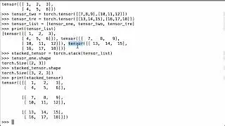 Turn A List Of PyTorch Tensors Into One Tensor - PyTorch Tutorial Video