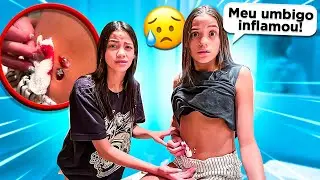 ACONTECEU ALGO COM O PIENCING NO UMBIGO DA MANU MAIA!!