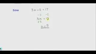 solving one step equations