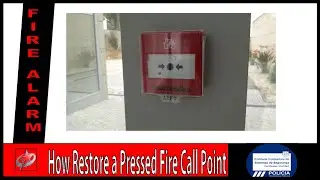 How to Restore a Pressed Fire Call Point from INIM Electronics EC0020 - Repor um Botão de Incêndio
