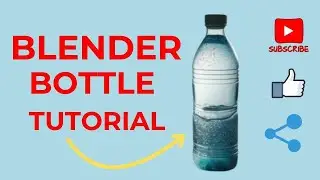 Low Poly Bottle Modelling in Blender (Easy Way) #3dblender
