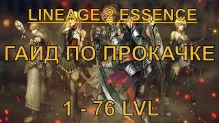 LINEAGE 2 ESSENSE - ГАЙД ПО ПРОКАЧКЕ 1 - 76 LVL