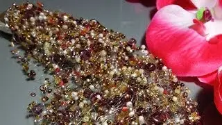 Видеоурок: Воздушное колье из бисера