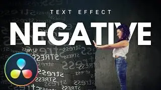 DaVinci Resolve: Negative Text Effect with Exclusion Composite Mode (Quick Guide)