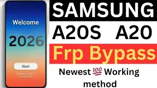 Samsung A20 A20S Frp Bypass 2026 | Latest Security Update 💯 Without pc Tools