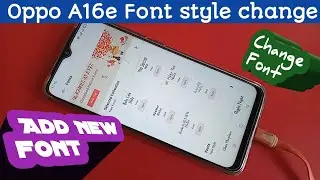 Oppo A16e change font style // font change setting