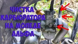 CLEANING THE CARBURETOR OF THE MOPED ALPHA #2