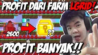 Nunjukin Profit Dari Full Farm Laser Grid, Profit 2x Lipat??  | Growtopia | Indonesia
