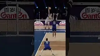 Insane Back Row Spike by Bovolenta 🤯 #epicvolleyball #volleyballworld #volleyball