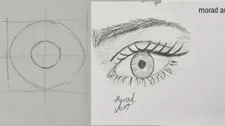 Eye drawing steps|Draw a sketch of the eye