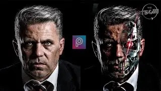 How To Make Terminator Face Effect | PicsArt Editing Tutorial