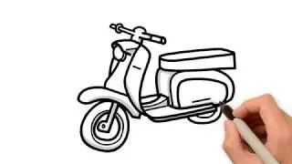 HOW TO DRAW A SCOOTER