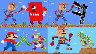 Funniest The Giant Robo Mario & Numberblocks | videos ALL EPISODES (Season 14) | Game Animation