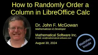 How to Randomly Order a Column in LibreOffice Calc