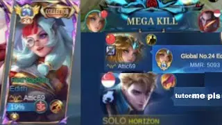I duoed with GLOBAL Edith in rank and this happened.. | mlbb