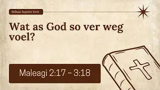 Wat as God so ver weg voel?