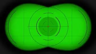 Binocular View  Dirty Green Screen -  Chroma Key | After Effects Template