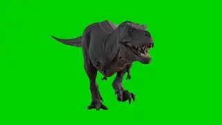 Dinosaur Walking green screen video  - No Copyright green screen dinosaur video