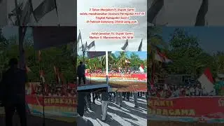 Pj. Bupati Sarmi Melaksanakan Upacara HUT RI di pelosok kampung, kecamatan yg jauh.