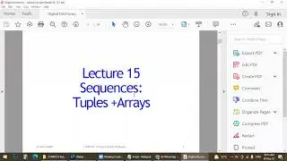 Lecture 19 Final Exam Revision part1