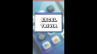 Excel Trivia 1
