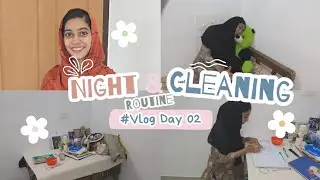 🌿Night routine🌙 & cleaning | sick day 😩| nihala nasar 🌿