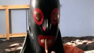 smoking fetish & latex mask