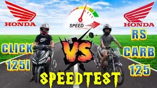 HONDA CLICK 125i VS. RS 125CARB | SPEEDTEST