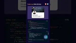 CSS GRID | Profile Card Tutorial  👨‍💻 