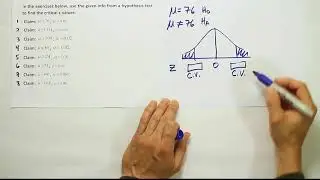 How to find critical values for a hypothesis test using a z or t table