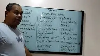 كلمات Unit Three للصف الاول الثانوي