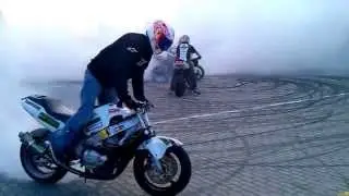Huge  Motorbikes Burnout & Stunt Moto Event East Chełm 2013